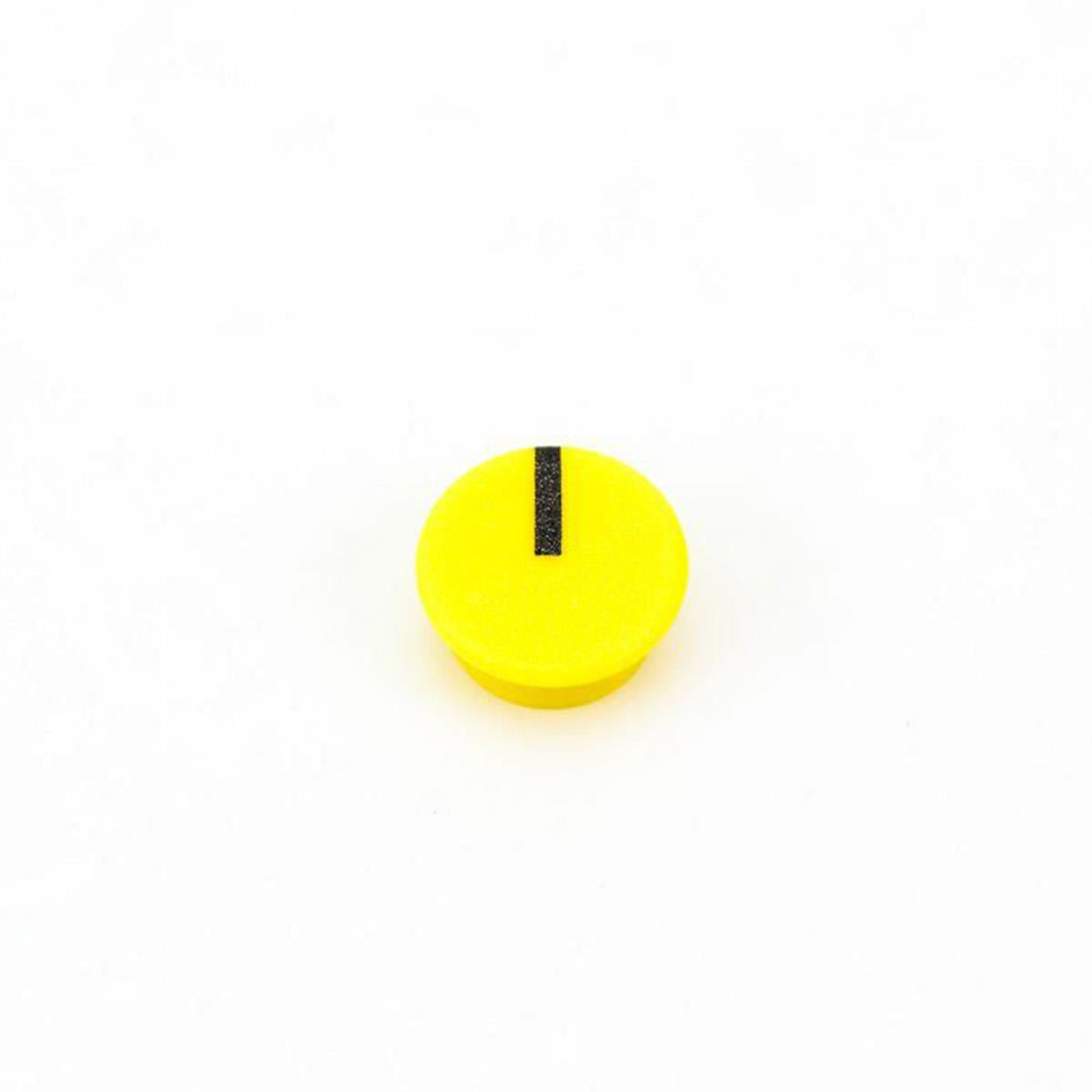 Yellow Knob Cap with White Indicator Line for DBX 520 500-Series Modules