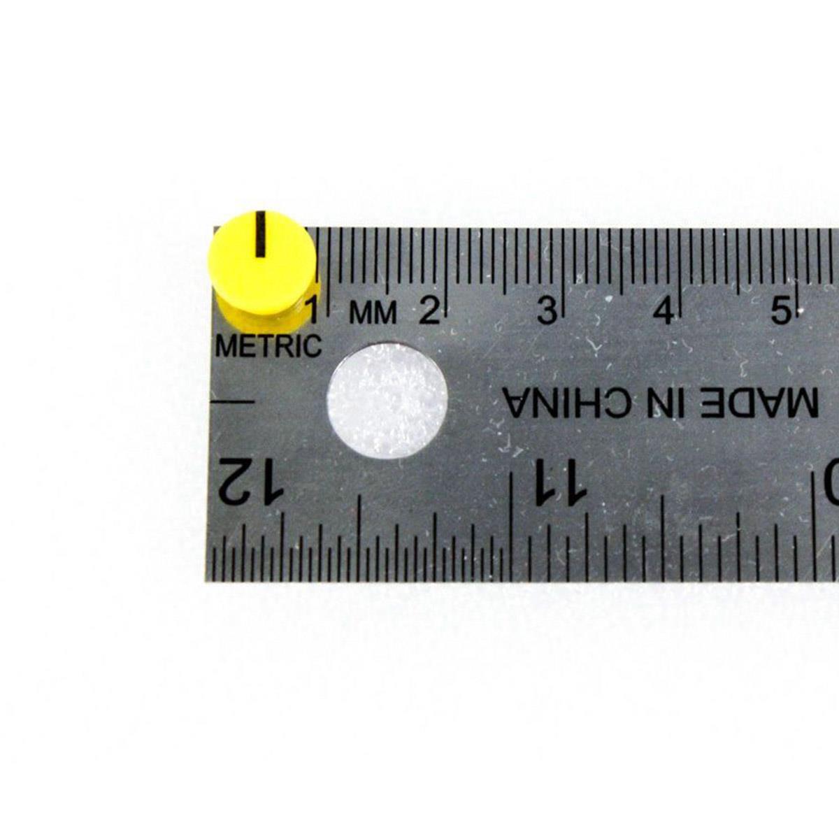 Yellow Knob Cap with White Indicator Line for DBX 520 500-Series Modules