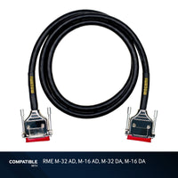 Mogami 5-foot DB-25 to DB-25 8-Channel Analog Snake for RME M-32 AD, M-16 AD, M-32 DA, and M-16 DA
