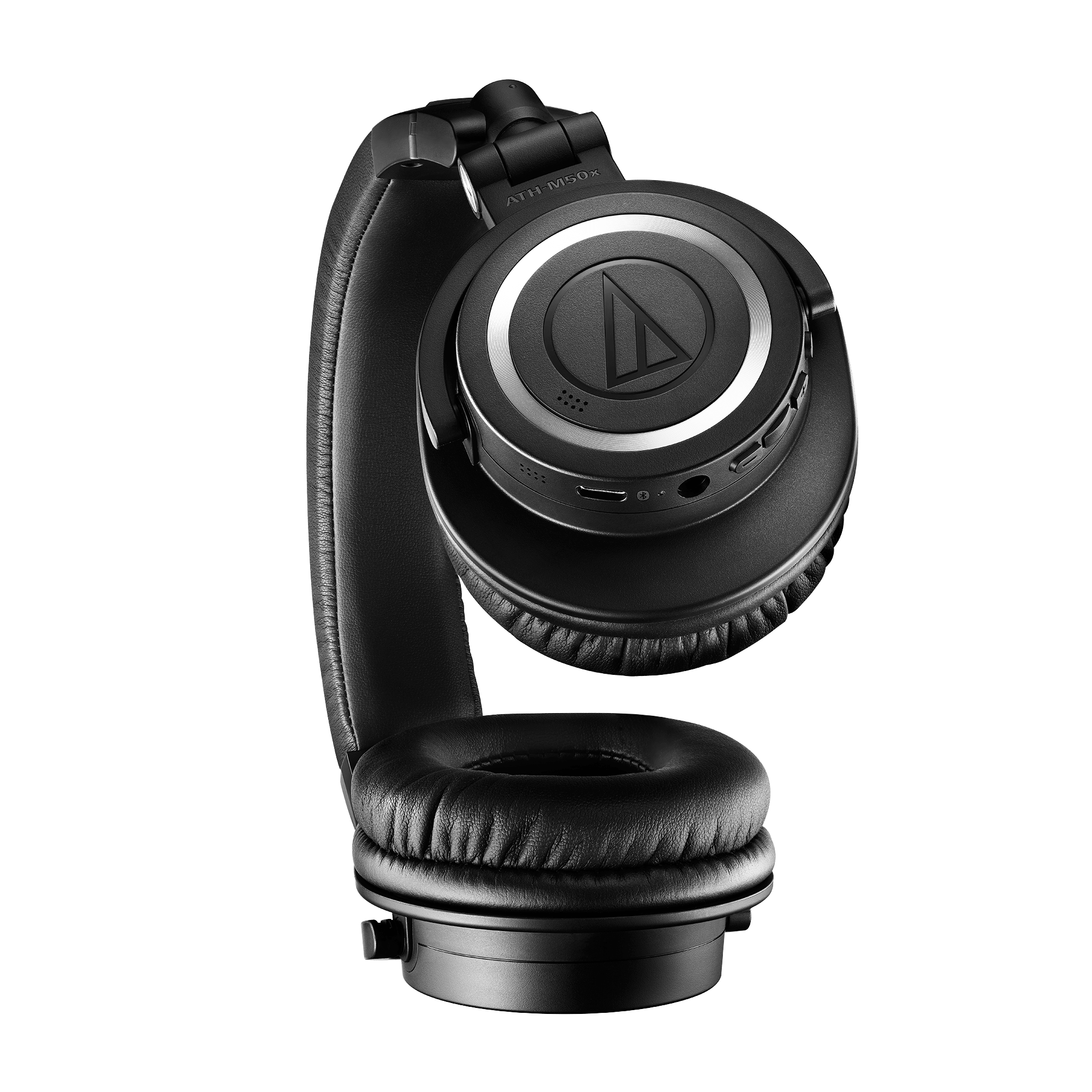 Audio-Technica ATH-M50xBT Black Bluetooth Studio Headphones Bundle with Earpads