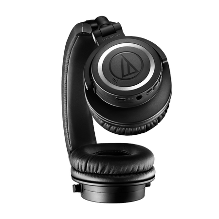 Audio-Technica ATH-M50xBT Black Bluetooth Studio Headphones Bundle with Earpads