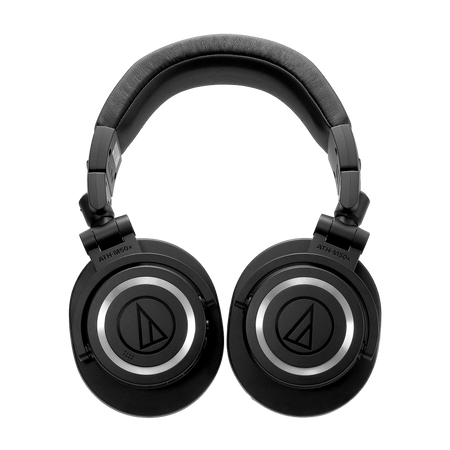 Audio-Technica ATH-M50xBT Black Bluetooth Studio Headphones Bundle with Earpads