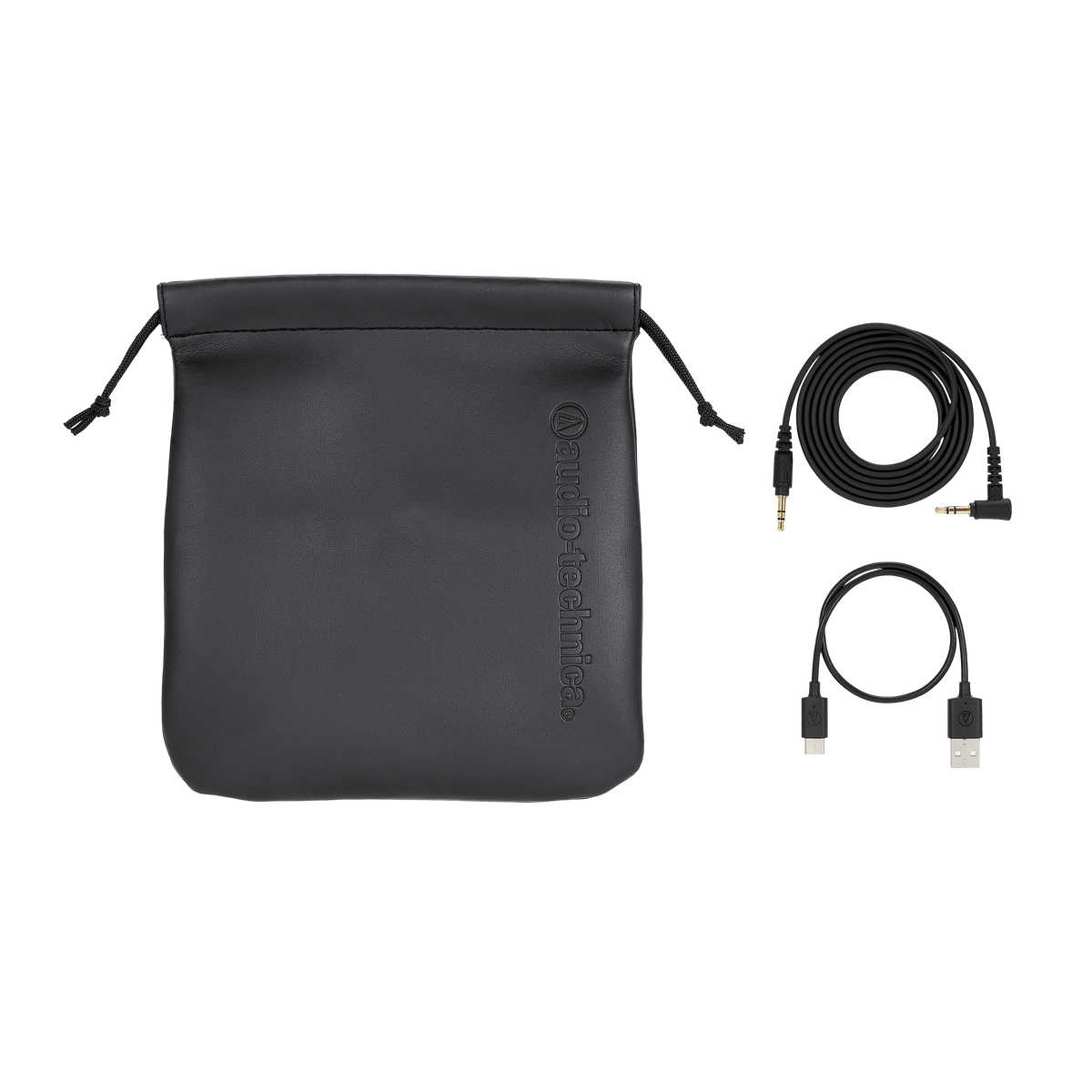 Audio-Technica ATH-M50xBT Black Bluetooth Studio Headphones Bundle with Earpads