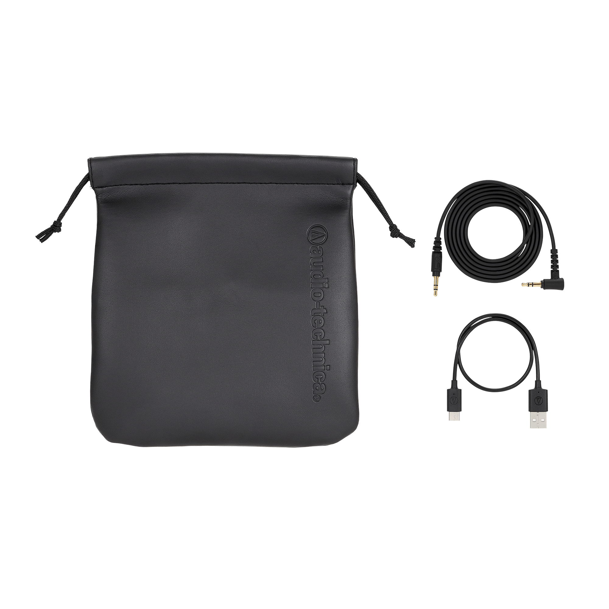 Audio-Technica ATH-M50xBT Black Bluetooth Studio Headphones Bundle with Earpads