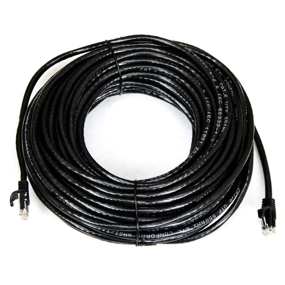 Monoprice Black 75-Foot Ethernet Cable for Aviom Systems