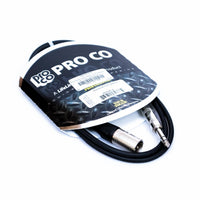 ProCo Excellines BPBQXM-5 XLR Male to 1/4" TRS Balanced Cable, 5-Foot