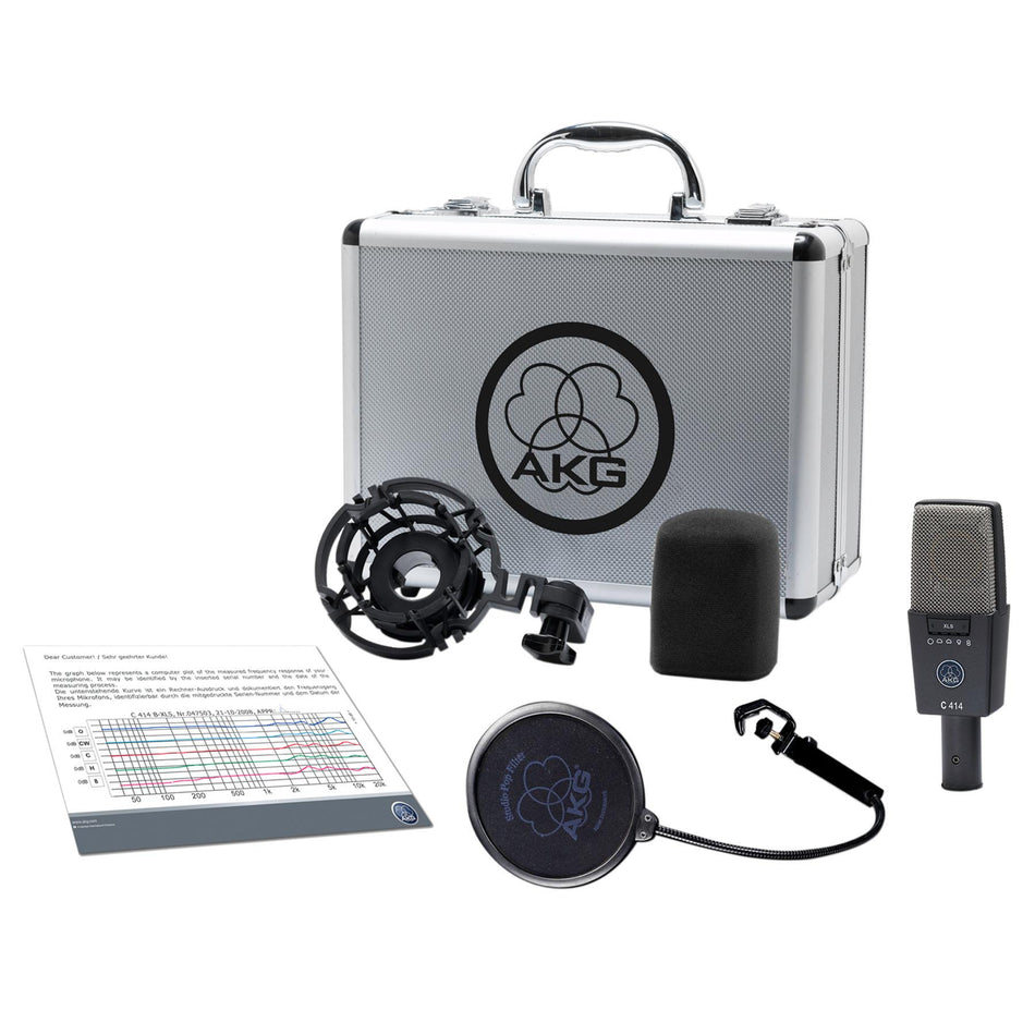 AKG C414 XLS Reference Multipattern Studio Condenser Microphone