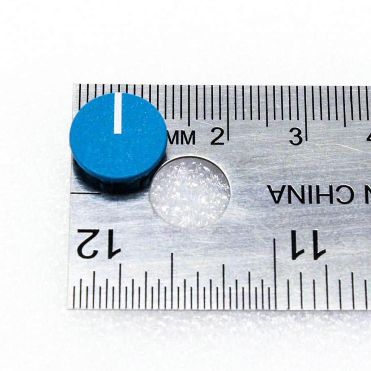15mm Black Knob with Blue Cap for Buchla 261e, 285e, Easel Command Modules
