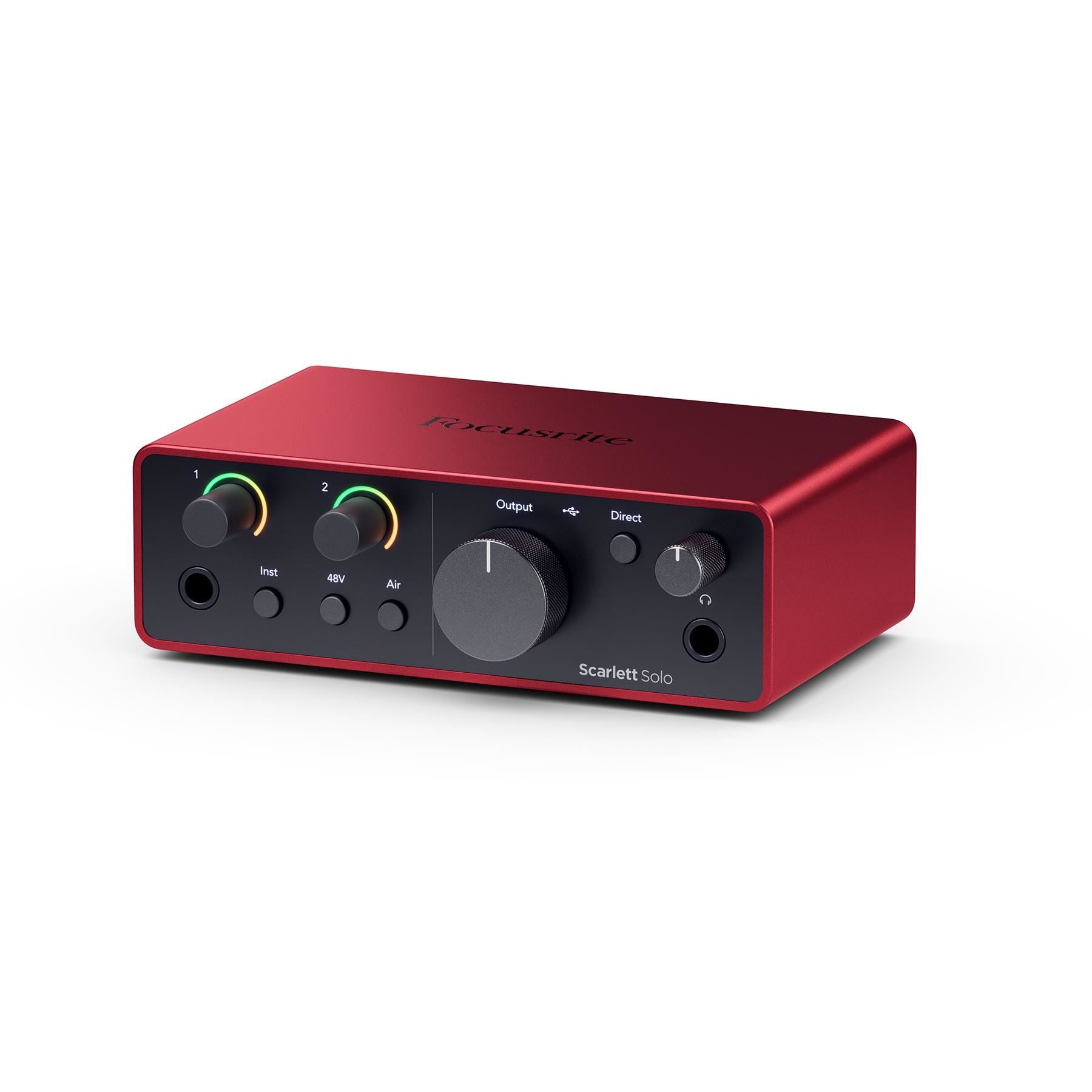 Focusrite Scarlett Solo 4th Gen【カン】 Focusrite Scarlett Solo (4th Gen) Audio Interface Bundle with XLR