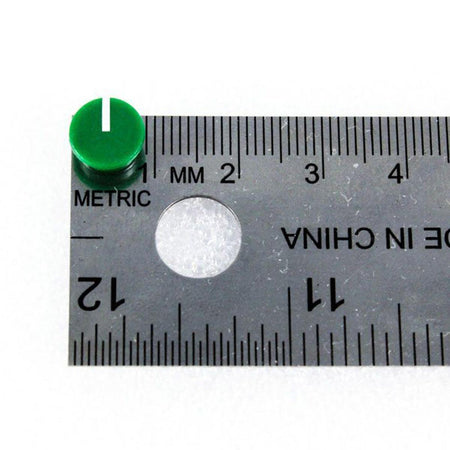 9mm Black Knob with Green Cap for Buchla 208C, Easel Command Modules