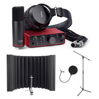 Focusrite Scarlett Solo Studio (4th Gen) Bundle with RF-X, Stand & Pop Filter