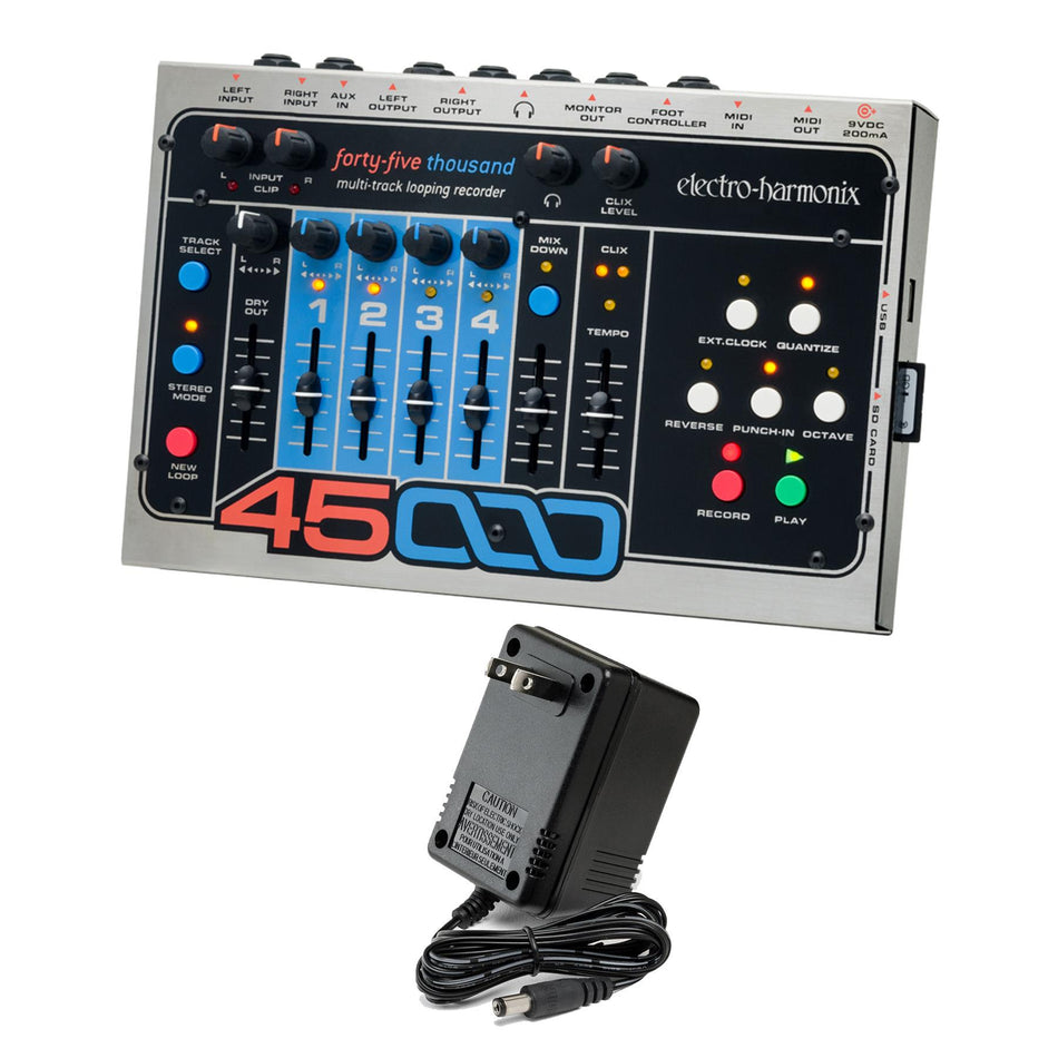 Electro-Harmonix 45000 Multi-Track Looping Recorder with Power Supply