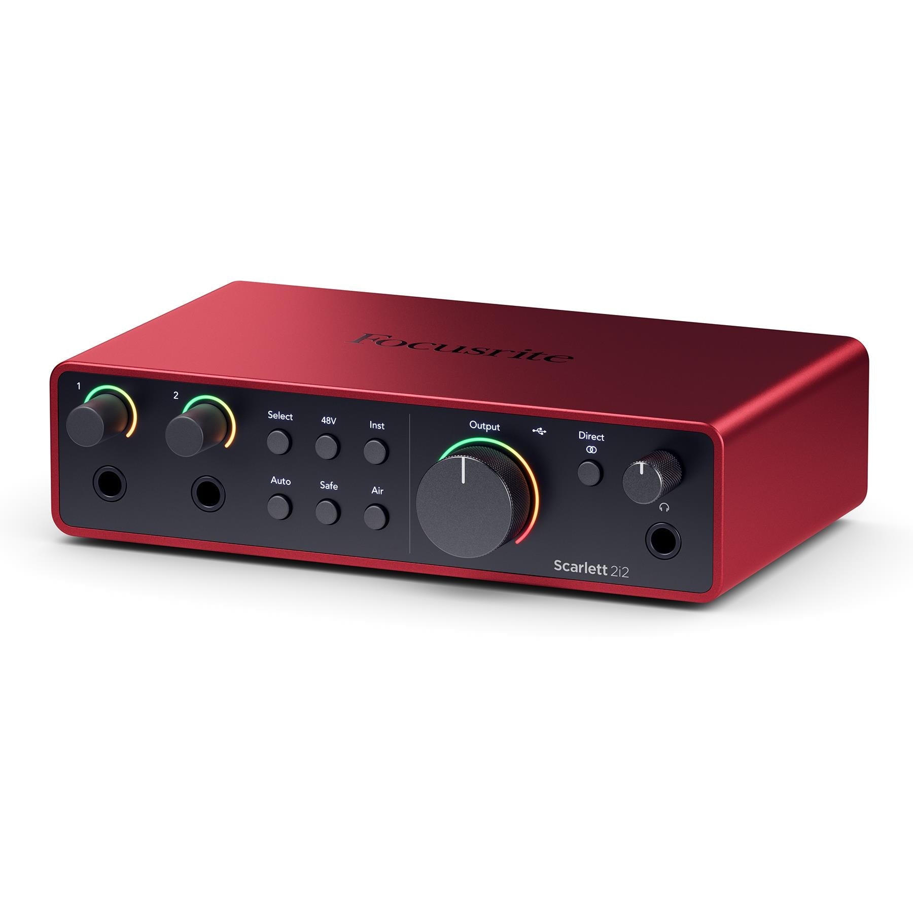 Focusrite Scarlett 2i2 (4th Gen) USB Interface Bundle with MXL 550/551R Microphone Kit & Cables