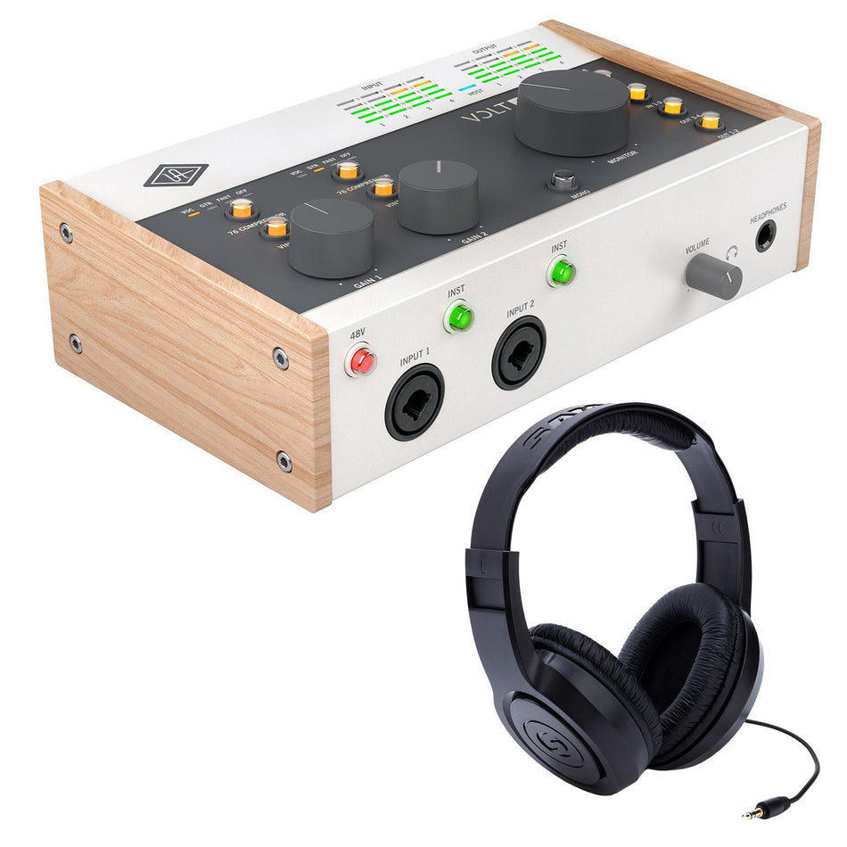 Universal Audio Volt 476 USB-C Audio Interface Bundle with Samson Headphones