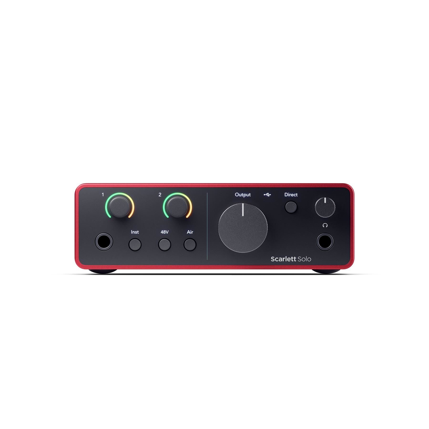 Focusrite Scarlett Solo (4th Gen) Audio Interface Bundle with