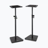 On-Stage SMS7500B Black Pair of Adjustable Wood Studio Monitor Stands