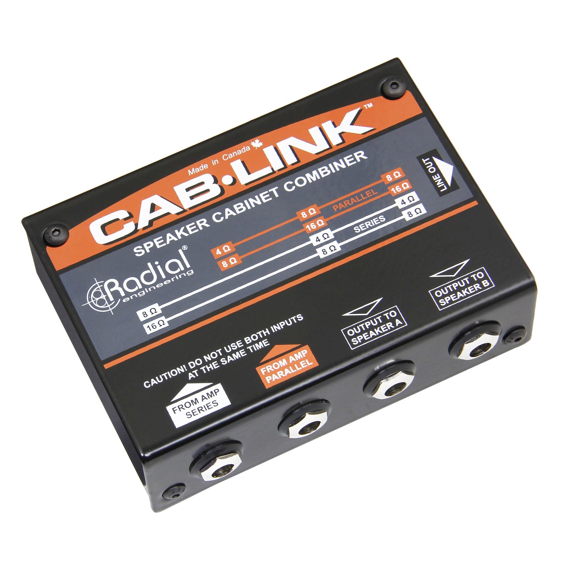 Radial Engineering Cab-Link Speaker Cabinet Merger bundle with Hosa 10' TS Cable