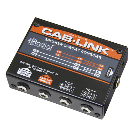 Radial Engineering Cab-Link Speaker Cabinet Merger bundle with Hosa 10' TS Cable