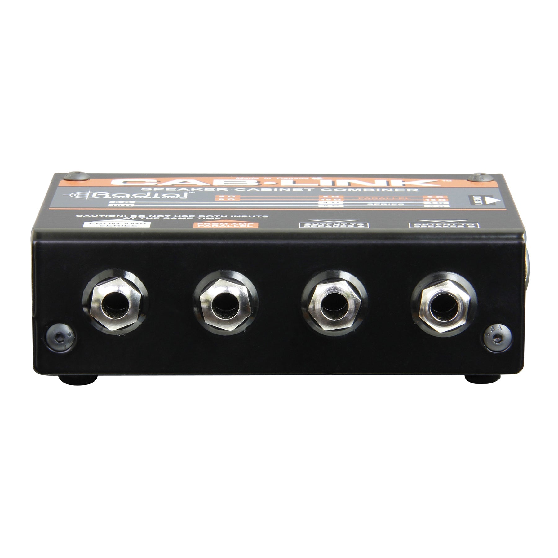 Radial Engineering Cab-Link Speaker Cabinet Merger bundle with Hosa 10' TS Cable