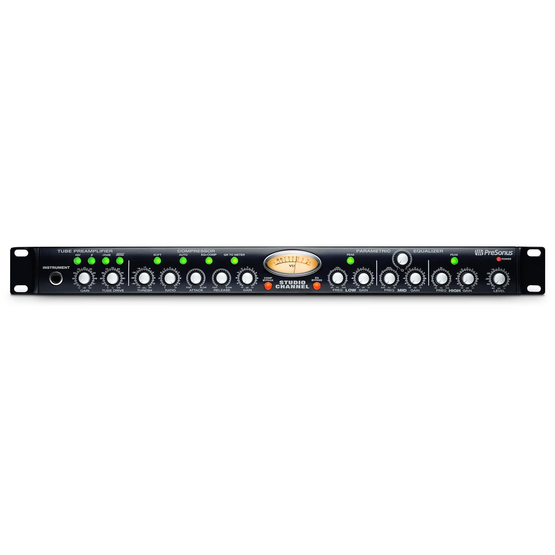 PreSonus Studio Channel　真空管プリアンプ PreSonus Studio Channel Vacuum tube preamp operation