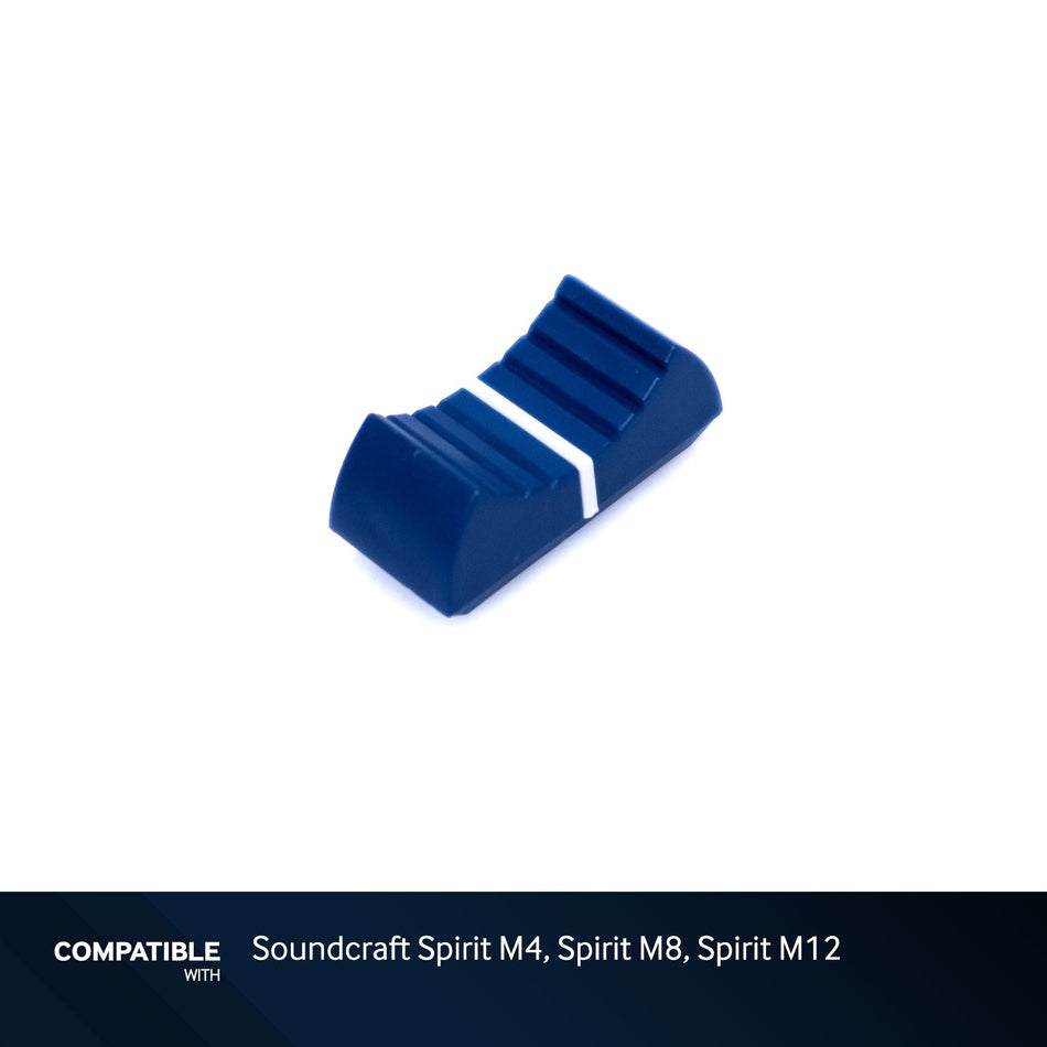Soundcraft Dark Blue Fader Cap with White Line for Spirit M4, Spirit M8, Spirit M12