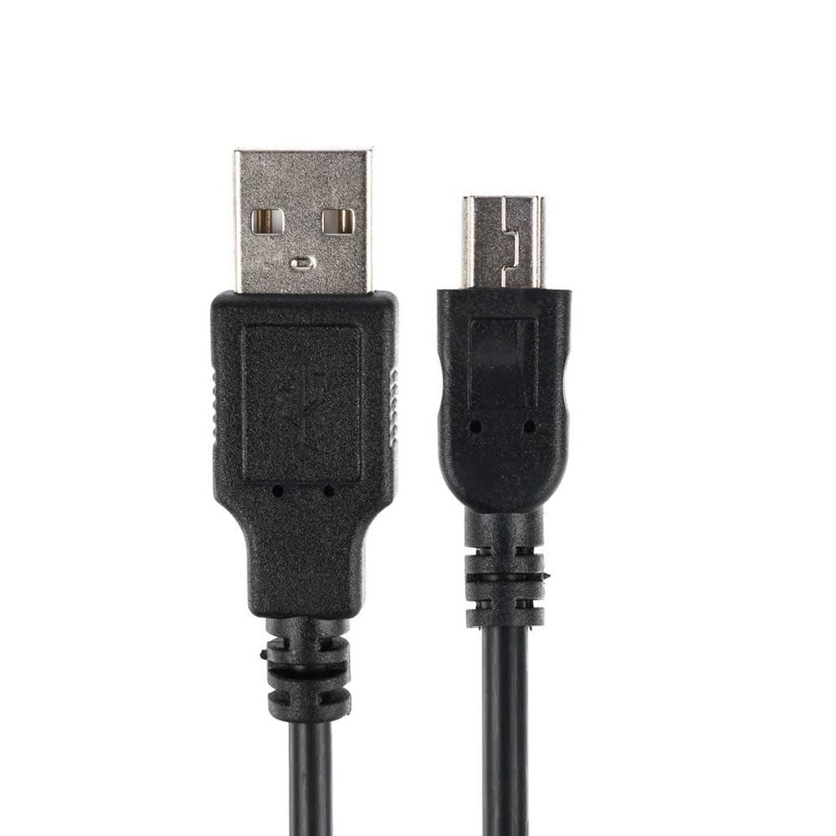 6-foot Black USB-A to Mini B Cable for Akai Professional MPK Mini