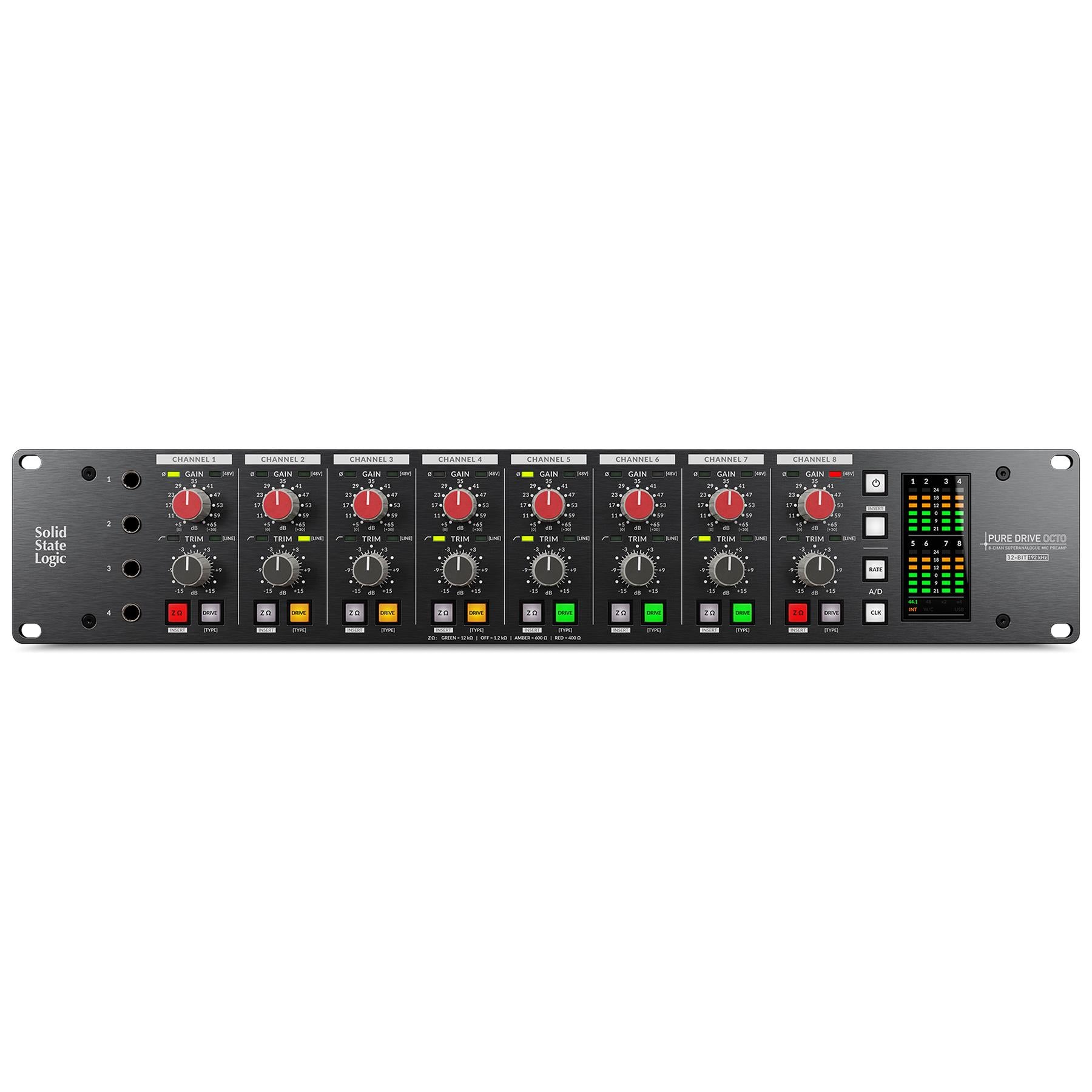 Solid State Logic Pure Drive Octo 8-Channel Mic Preamp – Pixel Pro