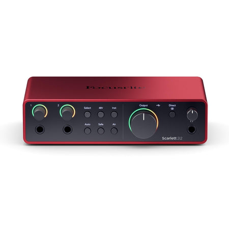 Focusrite Scarlett 2i2 (4th Gen) USB Interface Bundle with MXL 550/551R Microphone Kit & Cables