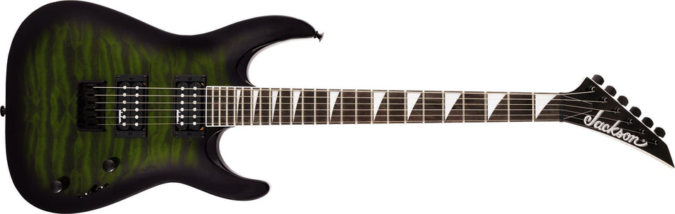DNLC - Jackson JS Series Dinky Arch Top JS32Q DKA HT Electric Guitar, Transparent Green Burst
