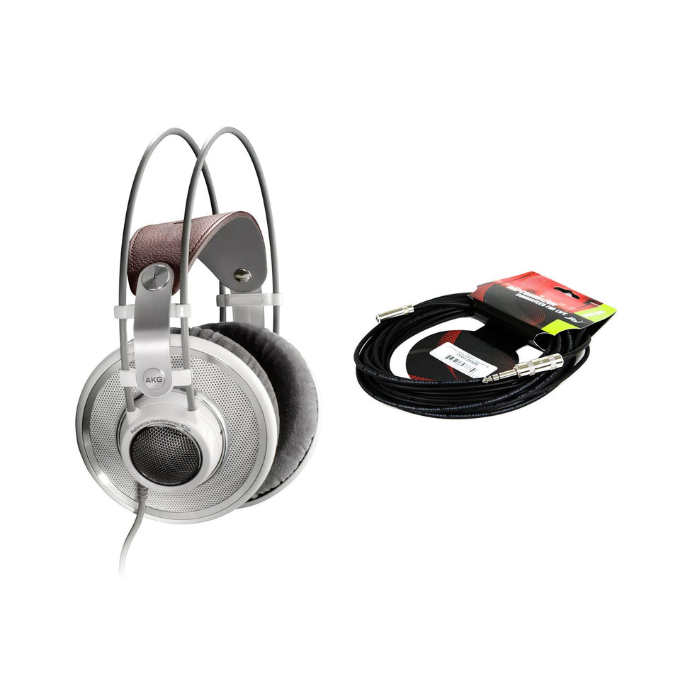 AKG K701 Reference Class Headphones Bundle with Headphone Extension Cable