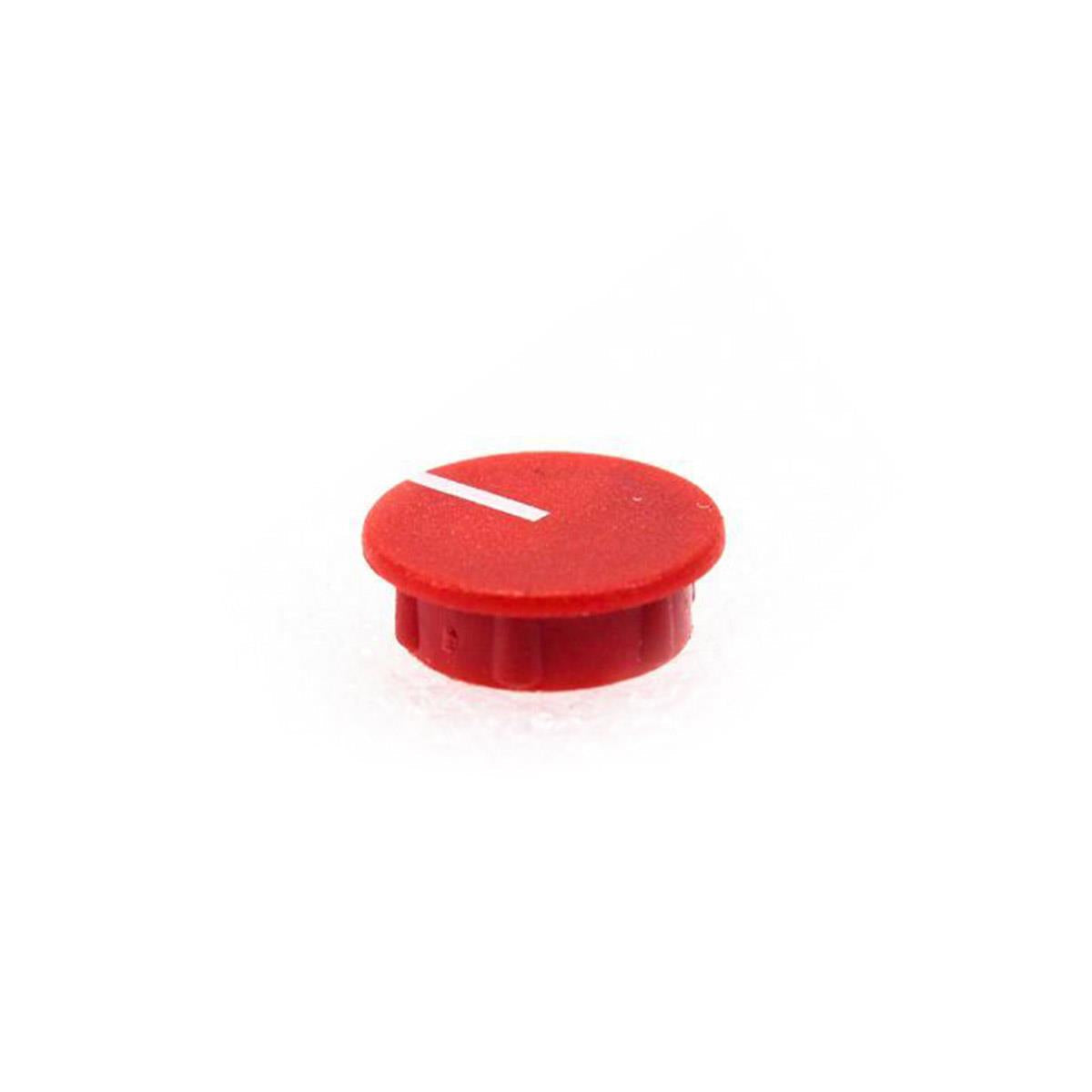 15mm Black Knob with Red Cap for Buchla 208C, Easel Command, LEM218 Modules