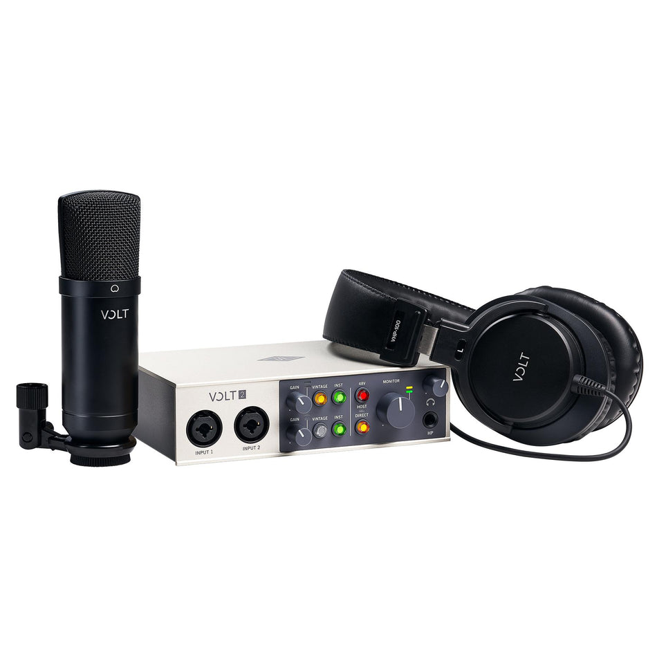 Universal Audio Volt 2 Studio Pack USB-C Interface Recording Package