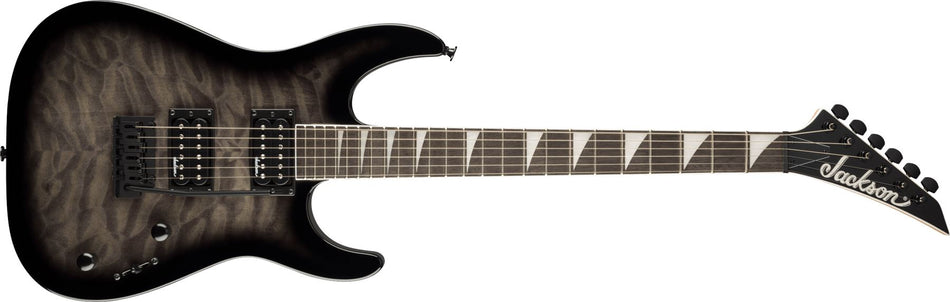 DNLC - Jackson JS Series Dinky JS20 DKQ 2PT Electric Guitar, Transparent Black Burst