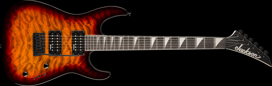 DNLC - Jackson JS Series Dinky JS20 DKQ 2PT Electric Guitar, Transparent Tobacco Burst