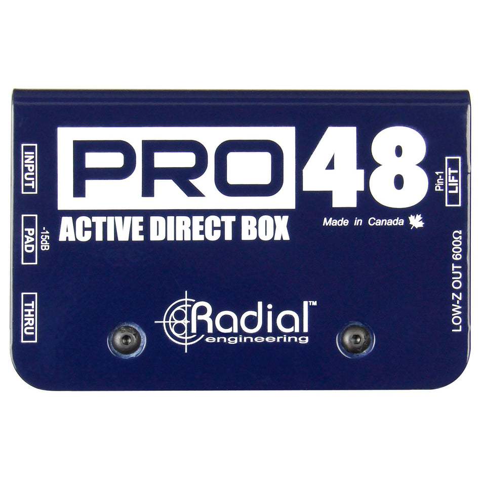 Radial Engineering Pro48 48V Phantom Power Active Direct Box