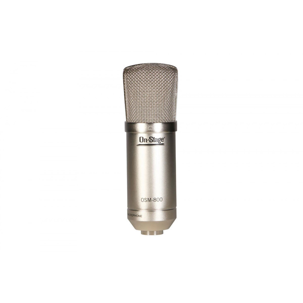 Stereo Pair of On-Stage AS800 Condenser Microphones with XLR Cables & Stands