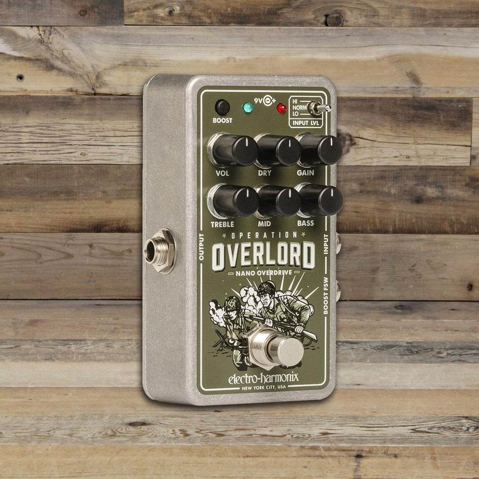 Open Box Electro-Harmonix Nano Operation Overlord Allied Overdrive Guitar Effects Pedal with Power Supply