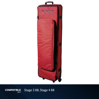 Nord Keyboard Red Soft Case with Wheels for Stage 3 88, Stage 4 88