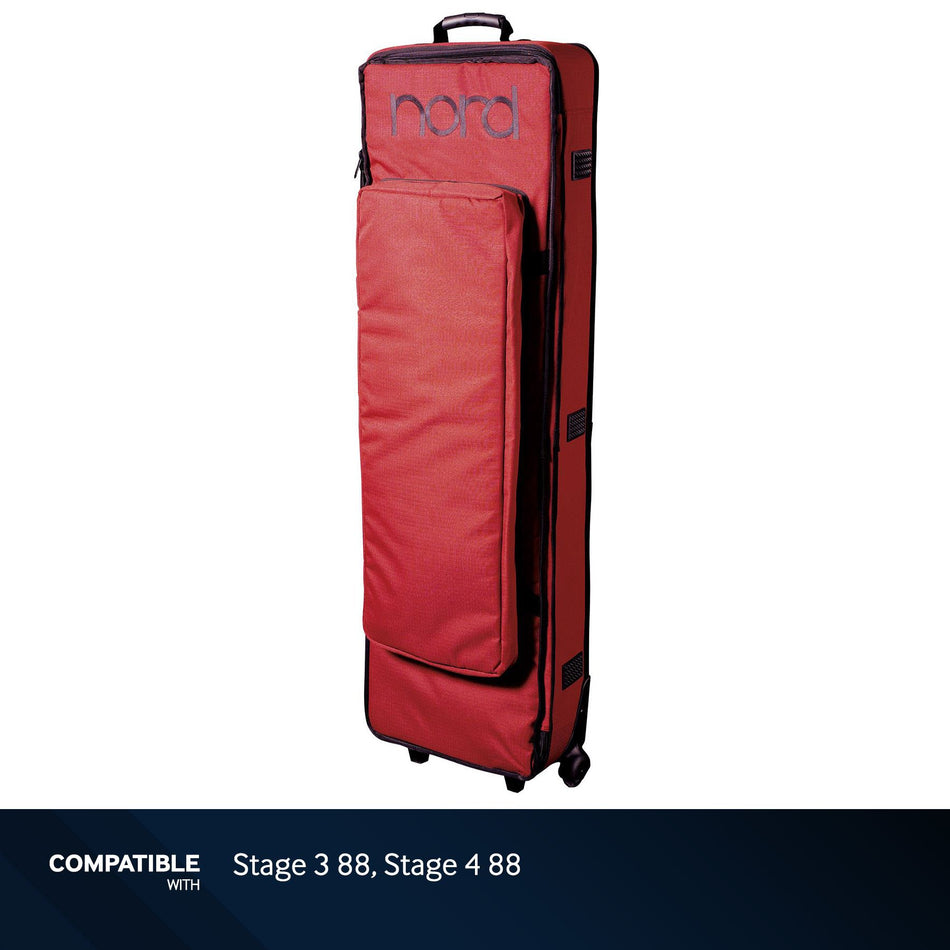 Nord Keyboard Red Soft Case with Wheels for Stage 3 88, Stage 4 88