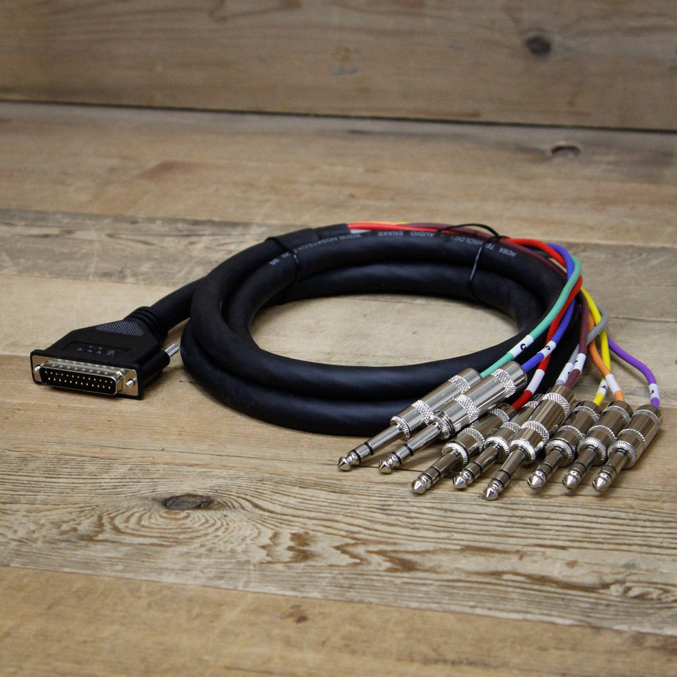Open Box Hosa DTP-802 6-Foot 8-Channel DB25 to 1/4" TRS Balanced Snake