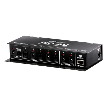 ART ISO-8U Pedalboard Power Supply Bundle with Snark X Clip-On Tuner