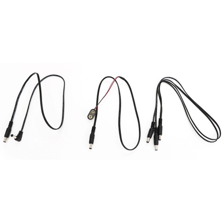 ART ISO-8U Pedalboard Power Supply Bundle with Ernie Ball 3-Pack of Patch Cables