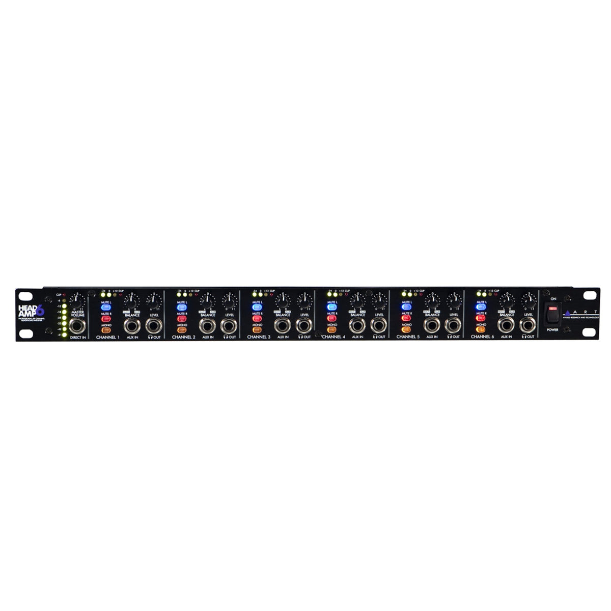 ART HeadAmp 6 Headphone Amplifier Bundle with XLR Cables