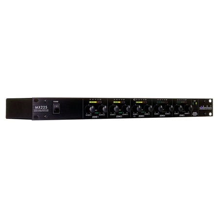ART MX225 Stereo Distribution Mixer Bundle with 15-foot Mogami XLR Cables