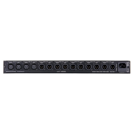 ART MX225 Stereo Distribution Mixer Bundle with 15-foot Mogami XLR Cables