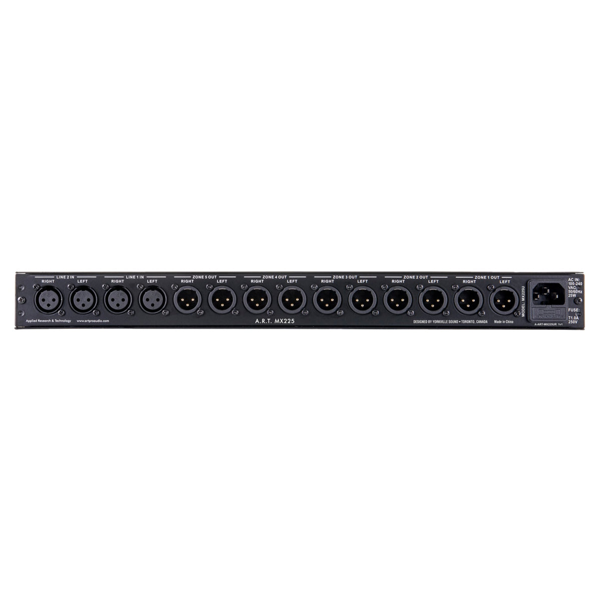 ART MX225 Stereo Distribution Mixer Bundle with Rack Screws