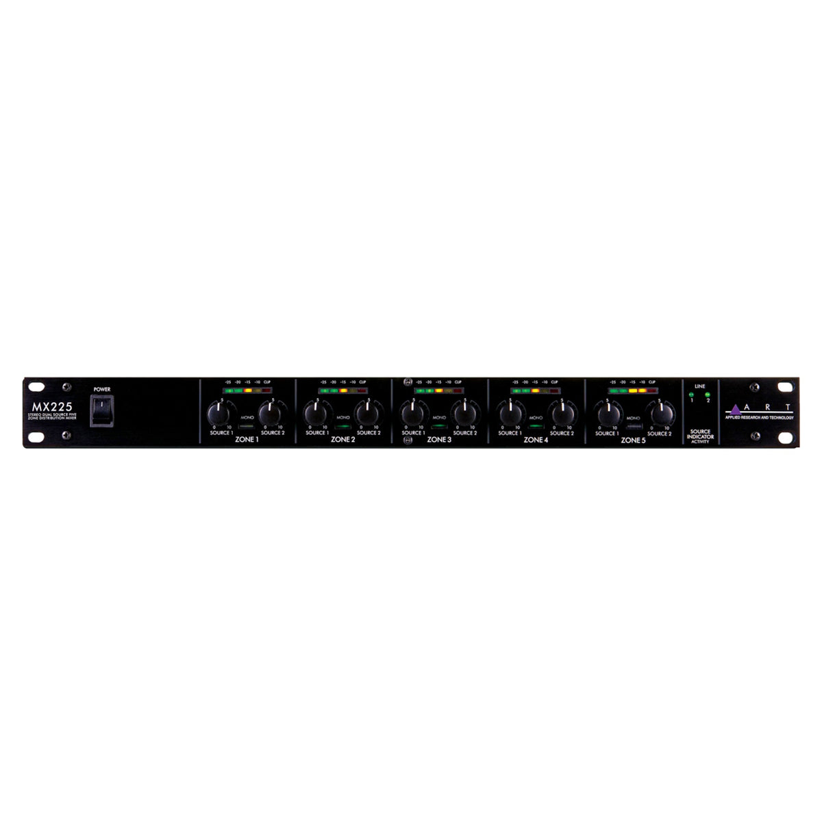 ART MX225 Stereo Distribution Mixer Bundle with XLR Cables