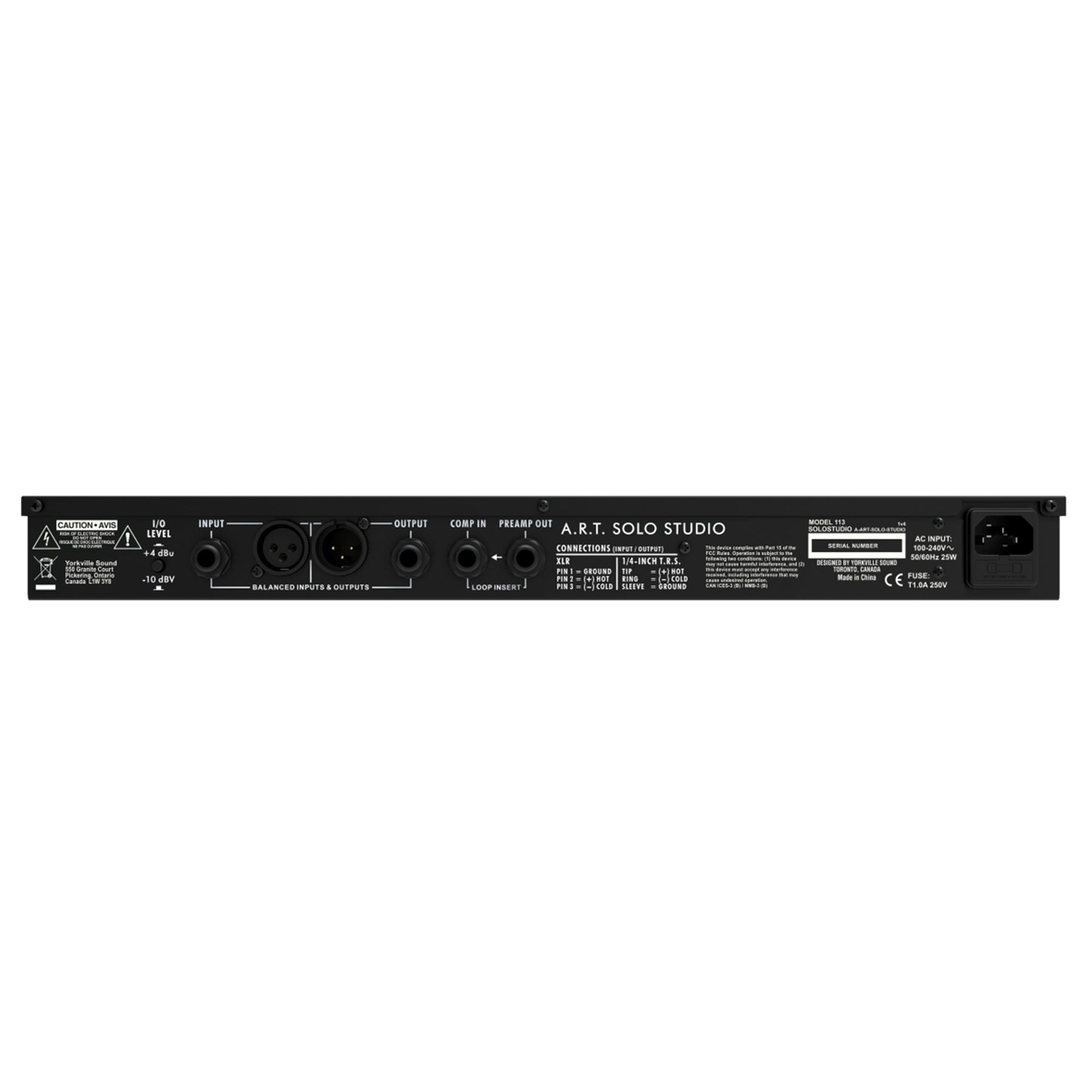 ART Solo Studio Channel Strip Bundle with XLR Cables