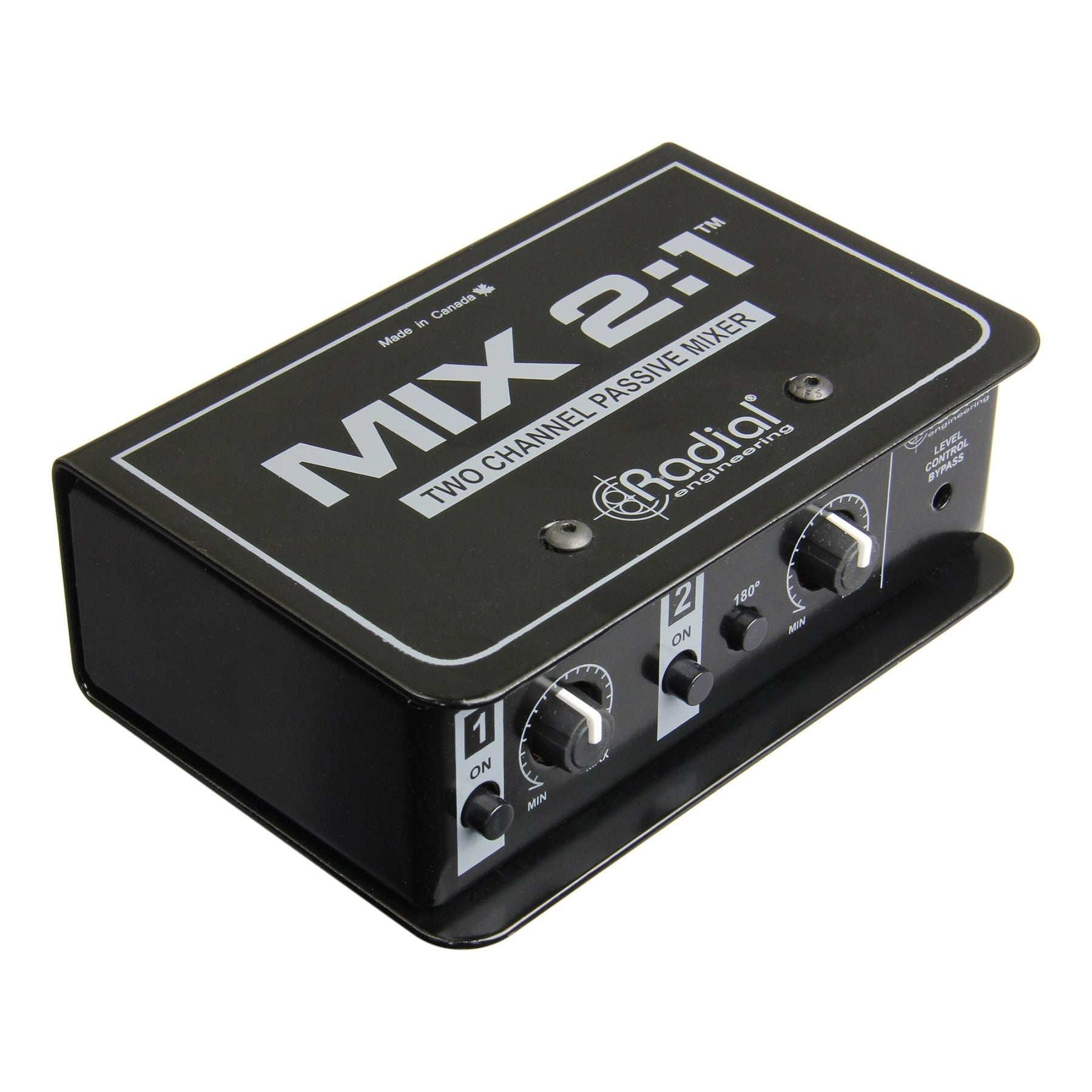Radial Engineering MIX 2:1 2-Channel Passive Mixer bundle with XLR & TRS Cables