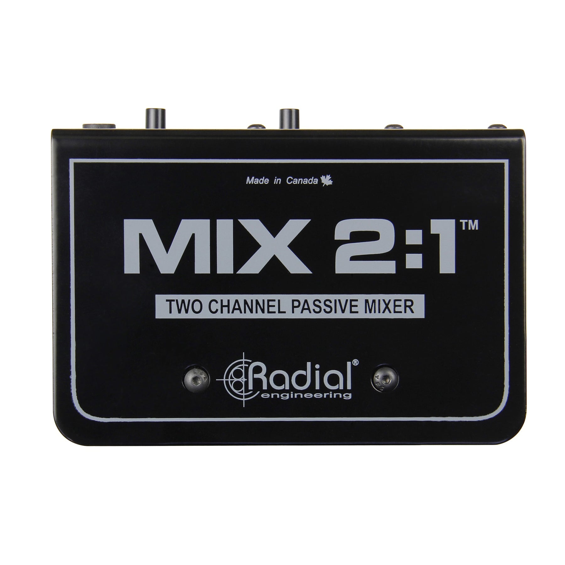 Radial Engineering MIX 2:1 2-Channel Passive Mixer bundle with XLR & TRS Cables